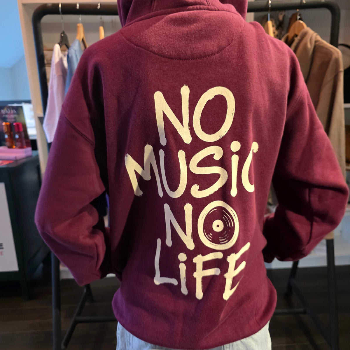 Sweat à Capuche Unisexe "No Music No Life"