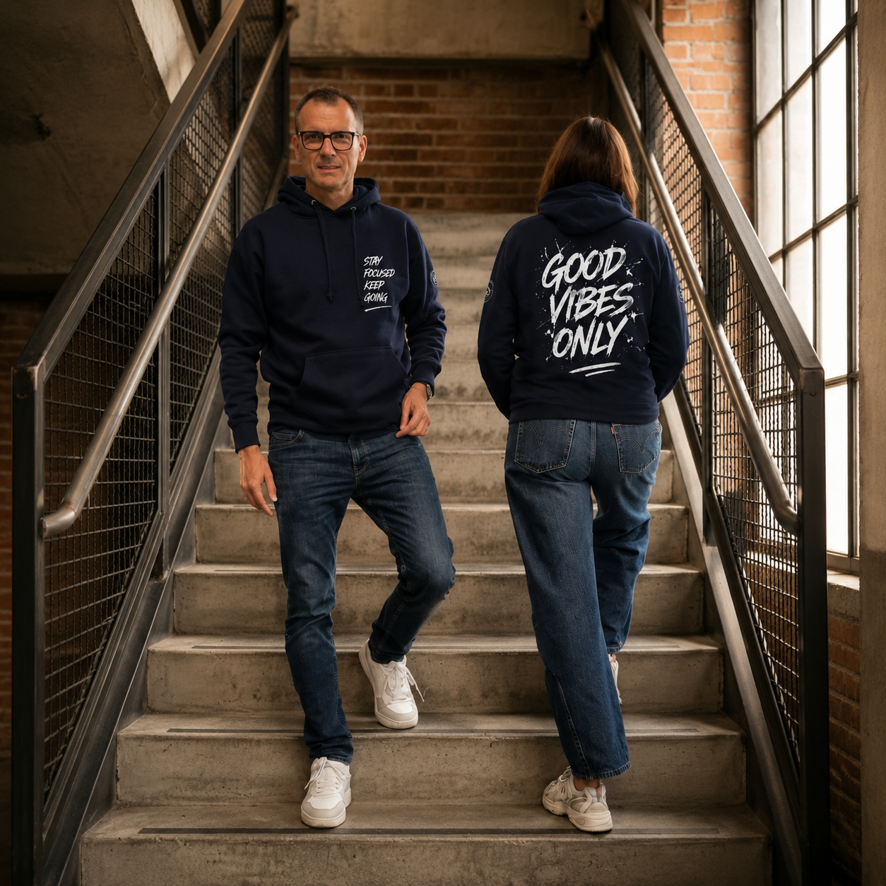 Sweat à Capuche Unisexe "Good Vibes Only"